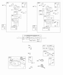 Carburetor Fuel Supply Diagram and Parts List for 122L02-0120-F1  Briggs and Stratton Engine